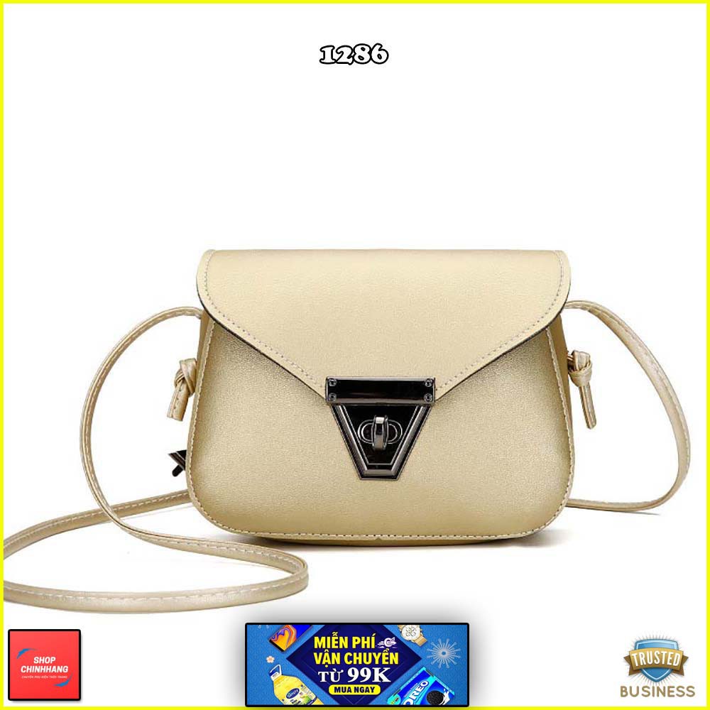 Túi đeo chéo thời trang✨FREESHIP✨túi xách nữ khóa cài dây rời cực cá tính SH1286