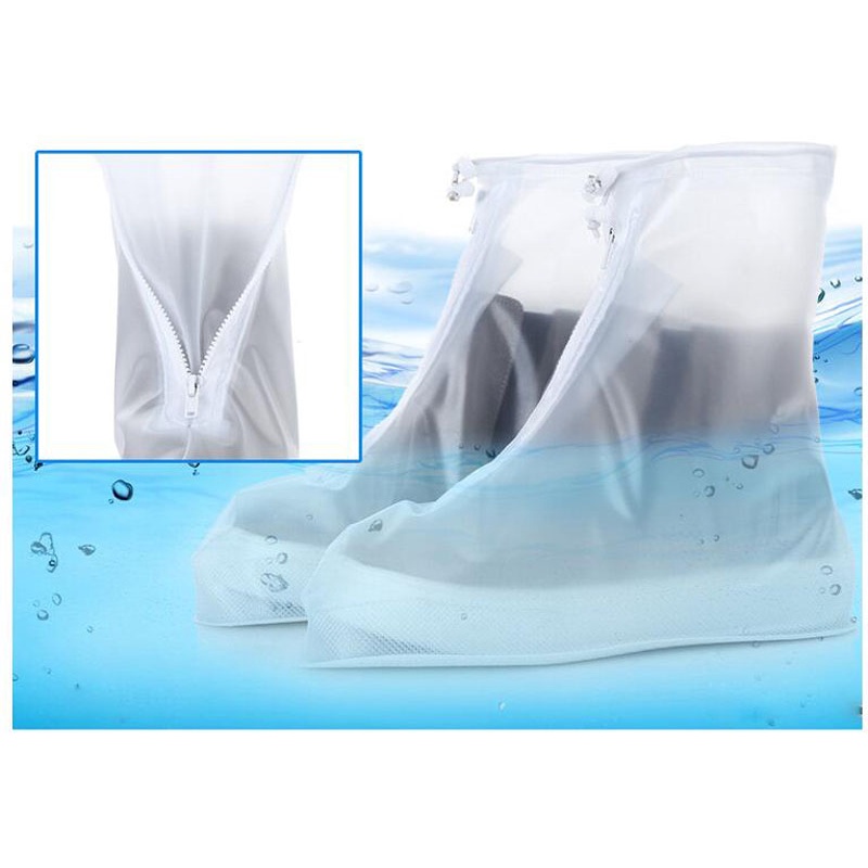 Vỏ Bọc Giày Bốt Đi Mưa Dày Dặn Chống Trượt / Thấm Nước / Mài Mòn Tiện Dụng Cho Nam Và Nữ