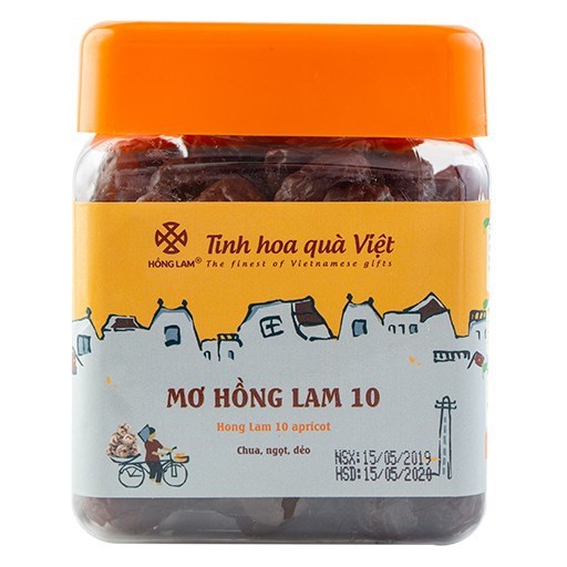 Ô Mai (Xí Muội) Mơ Hồng Lam 10 - Vị Chua Ngọt - Hộp (200gr, 300gr, 500gr)