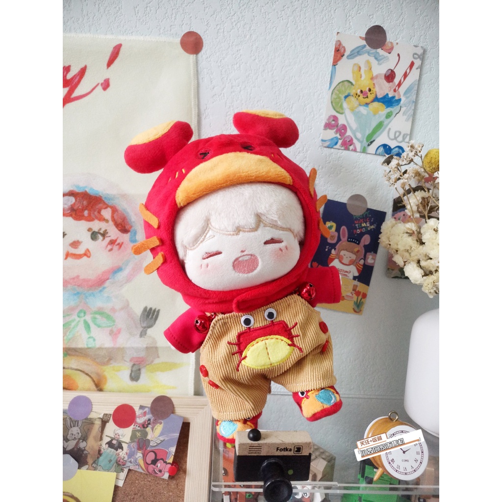 Bộ đồ Cua Hoàng Đế cho bé 15cm 20cm