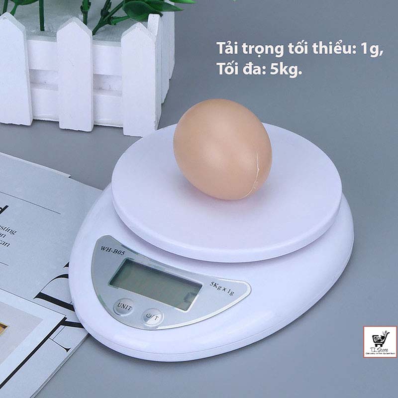 Cân Tiểu Ly 5 Kg Electronic Kitchen Scale – cân thực phẩm gia vị nhà bếp tiện dụng (Cân Tiểu Ly)