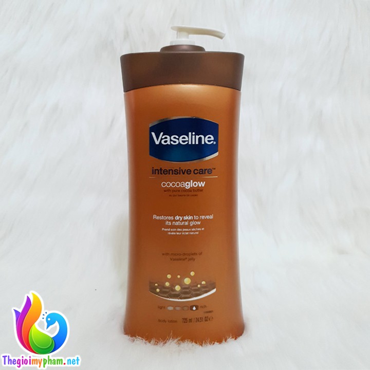 Sữa Dưỡng Thể Vaseline Body Lotion Mỹ 725ml - Cocoa Glow