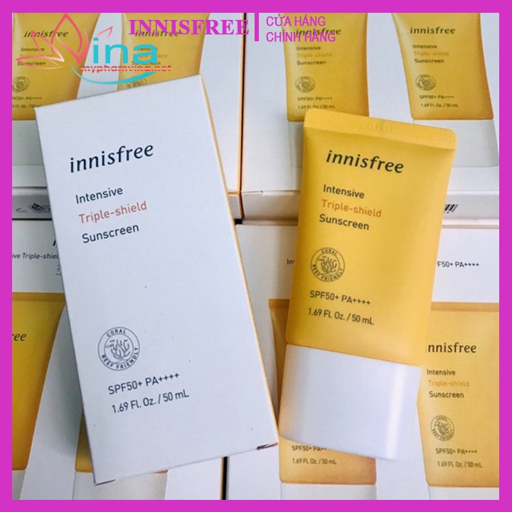 Kem chống nắng hàng ngày Innisfree Intensive Triple Shield Sunscreen SPF50+ PA++++