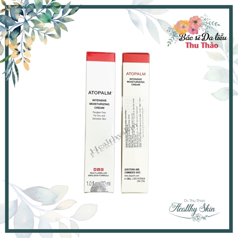Kem dưỡng ẩm Atopalm intensive moisturizing cream hỗ Trợ Chàm viêm da cơ địa