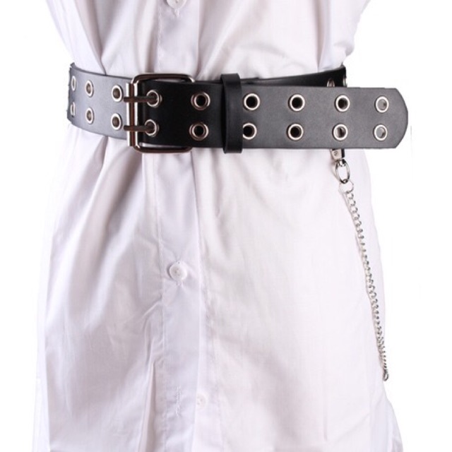 Thắt lưng dây xích 2 hàng lỗ (hàng có sẵn)