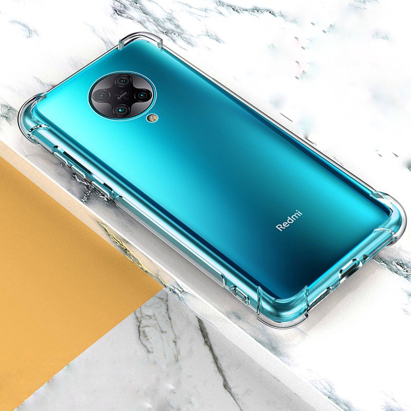 Ốp lưng Redmi K30 Pro / Poco F3 / K40 / Poco F2 Pro / K40 Gaming / K50 / K50 Pro dẻo trong suốt lồi 4 góc hạn chế ố vàng