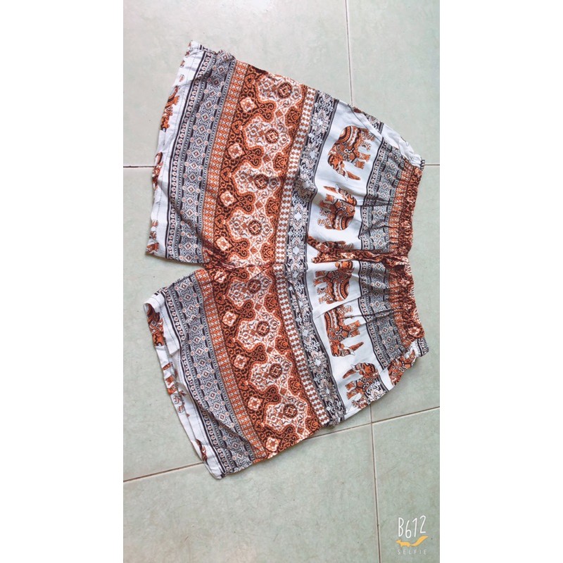 [40-55ky/size 1]Quần đùi lanh thái có 2 túi quần mặc nhà nam nữ đều mặc được | BigBuy360 - bigbuy360.vn