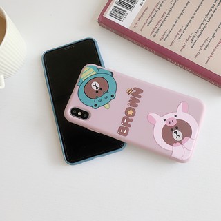 [ IPHONE ] Ốp Lưng Silicon Gấu Brown - A002