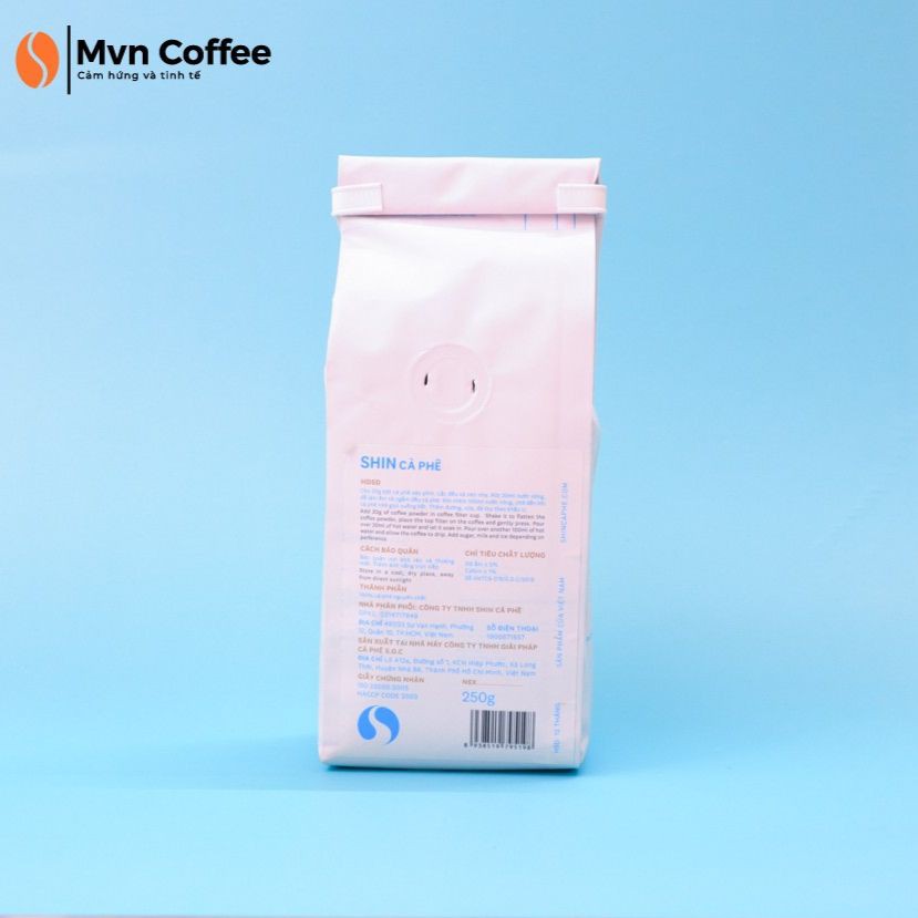 Cà Phê Đặc Sản Pha Phin 250g Dạng Bột Shin Cà Phê - Khe Sanh Blend - Mvn Coffee