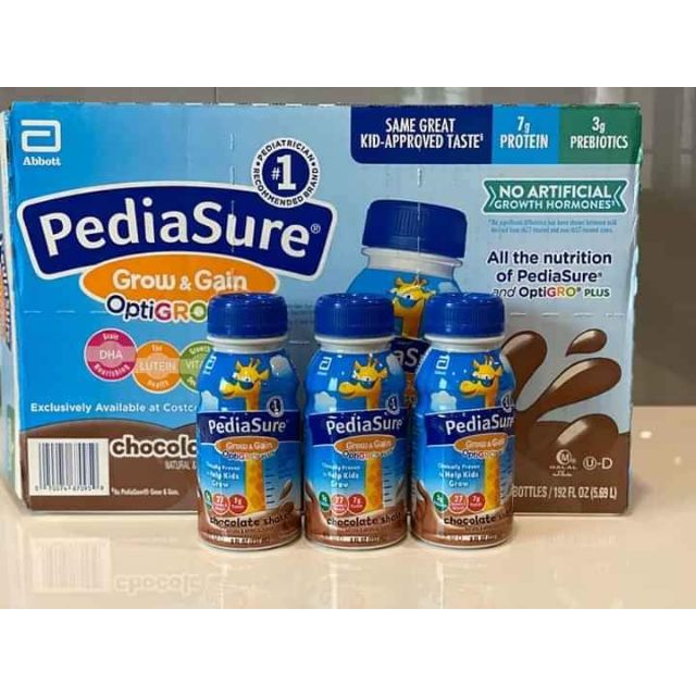 (Date T2/2021)Thùng sữa nước Pediasure vị Socola của Mỹ