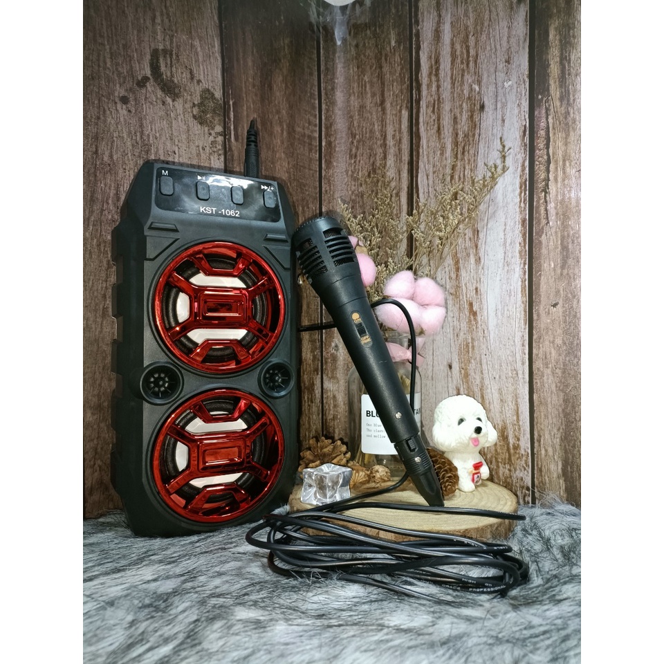 Loa bluetooth karaoke kẹo kéo - tặng kèm mic hát karaoke, hỗ trợ nghe đài FM , âm thanh siêu hay