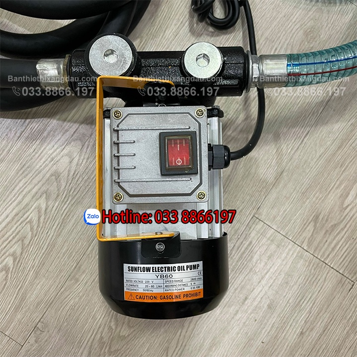 Bộ máy bơm dầu Diesel giá rẻ dùng điện 220V