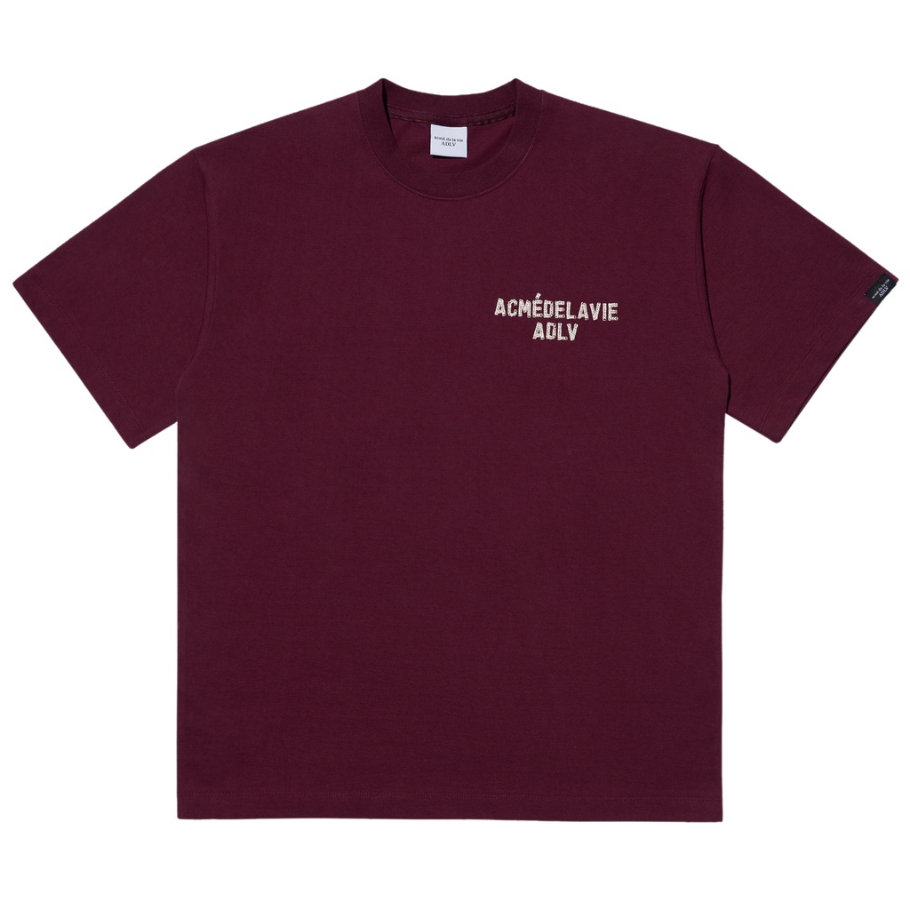 ADLV Áo thun cotton ngắn tay thêu họa tiết thời trang