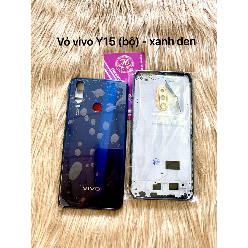 vỏ vivo y15 (bộ) - nắp lưng sau + khung sườn + nút linh tinh (như hình)
