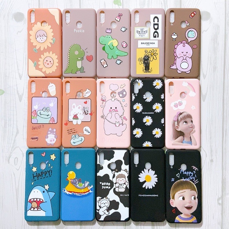 Ốp lưng màu dẻo cute Samsung A20s