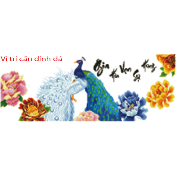 (xả kho) TRanh đính đá - Gia hòa vạn sự hưng DF317 (110x46cm)