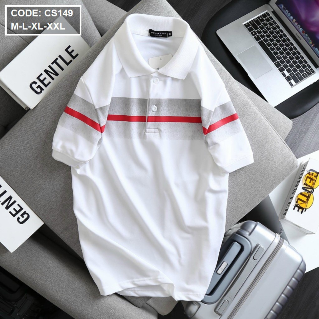 Áo Thun Nam Ngắn Tay Có Cổ ❤️FREESHIP❤️ Áo Phông Nam Đẹp vải thun co giãn phối sọc cao cấp Tô Tồ Shop - C12-AT6 | BigBuy360 - bigbuy360.vn