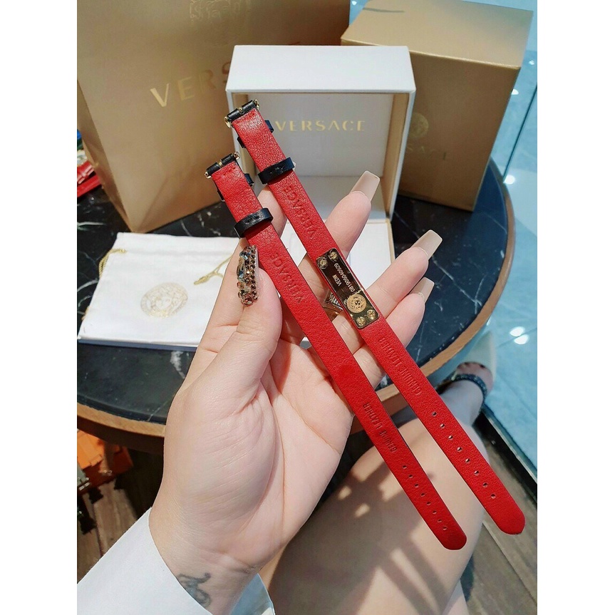 Đồng hồ nữ VERSACE, đồng hồ đeo tay VERSACE full box thiết kế độc đáo choker đeo cổ hình tượng MEDUSA quyến rũ với 2 dây