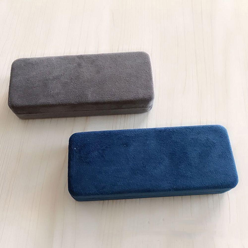 Hộp Đựng Mắt Kính Gấp Gọn Bằng Vải Flannel Phong Cách Retro Đơn Giản Dành Cho Nam Nữ Ốp