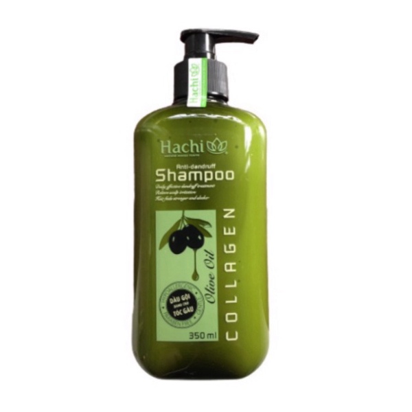 Dầu gội đầu olive Hachi - dầu gội collagen Được Chiết Xuất Từ Quả Oliu Giúp Mái Tóc Ngăn Ngừa Gàu Và Giảm Kích Ứng D