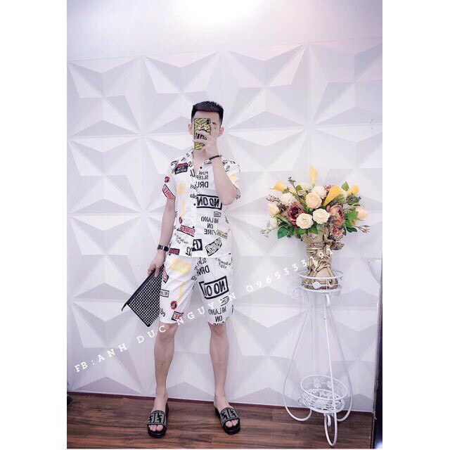 Giảm 20k đơn 50k] Bộ Hoa Quả đi biển bộ ngủ nam nữ