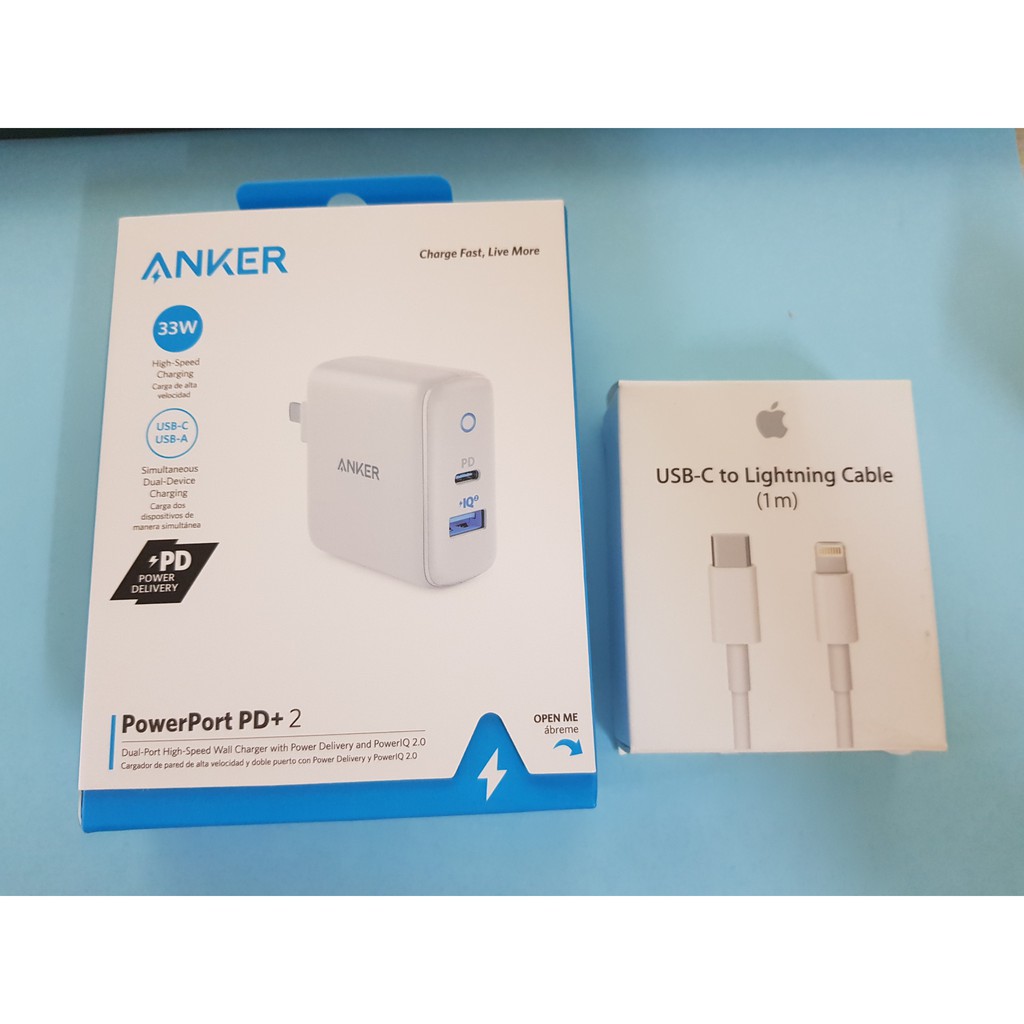 Cốc Sạc ANKER PD 33W PowerPort II USB - C ( 1 PD 18W Và 1 IQ 2.0 15W) - A2626