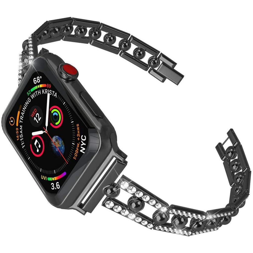 Dây đeo bằng thép không gỉ sang trọng cho đồng hồ Apple SE 6 5 4 3 2 1 iWatch 44mm 40mm 42mm 38mm