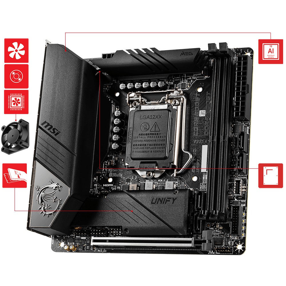 Bo Mạch Chủ Mainboard MSI MEG Z490I UNIFY - Hàng Chính Hãng