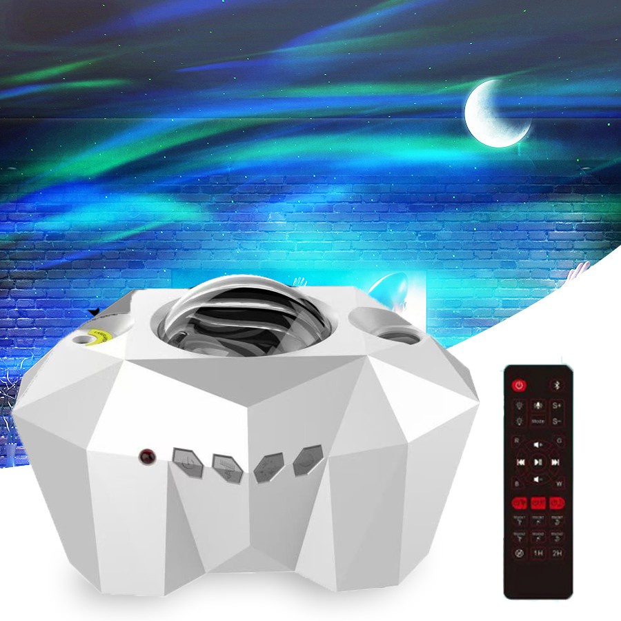 Đèn Chiếu Sao RGB Màu Trắng Tích Hợp Loa Bluetooth