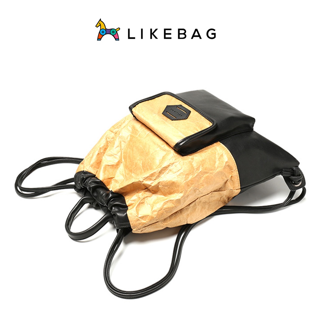 Balo thời trang nam nữ LIKEBAG kiểu túi rút chống nước đi học, du lịch chính hãng 172020314 - LIBAGI