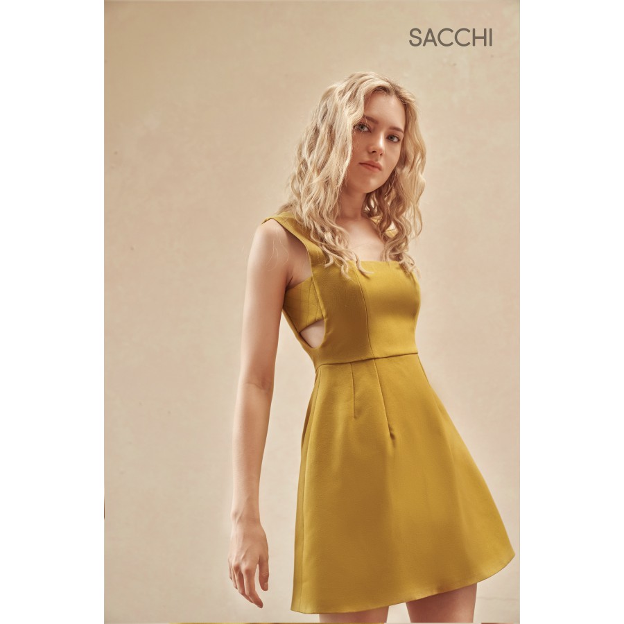 Sacchi-Đầm Kiểu Nữ Cổ Vuông