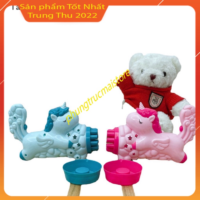 Máy bắn bong bóng xà phòng đồ chơi trẻ em tuyệt đẹp