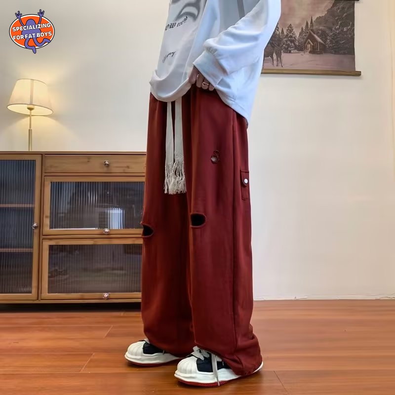 Quần Dài Dáng Rộng Suông Họa Tiết Cây Cối Nhiều Màu Tùy Chọn Thời Trang Mùa Thu Cho Nam M-3XL