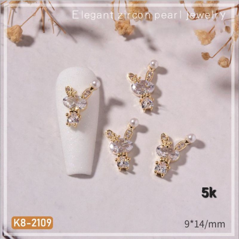 charm thỏ nail