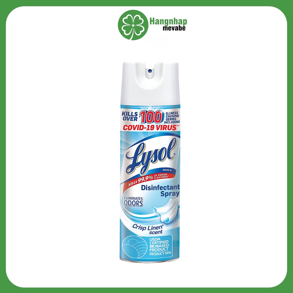 Chai xịt diệt khuẩn bề mặt Lysol Disinfectant Spray 538gr Hàng Mỹ