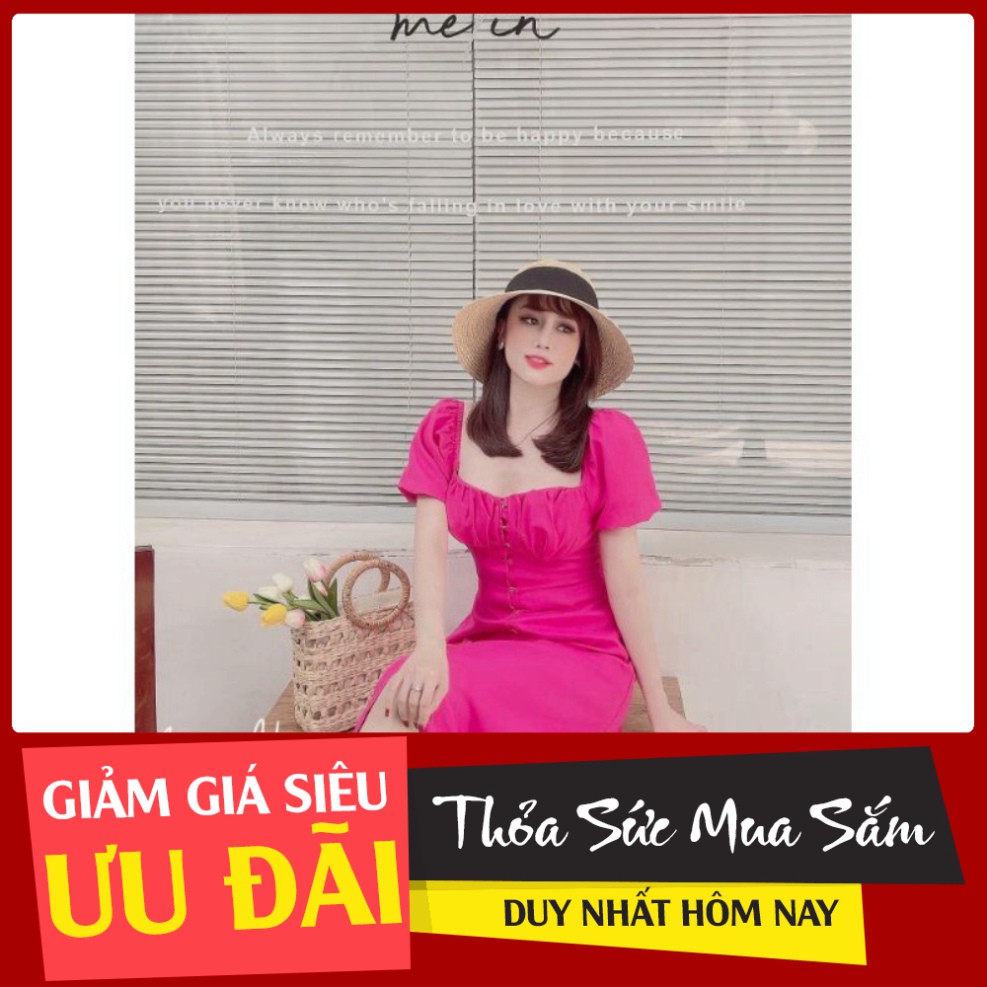 [SIÊU RẺ] VÁY ĐẦM THIẾT KẾ MÀU HỒNG ĐẬM CHO NÀNG ĐI TIỆC ĐI CHƠI CÔNG SỞ SHOP