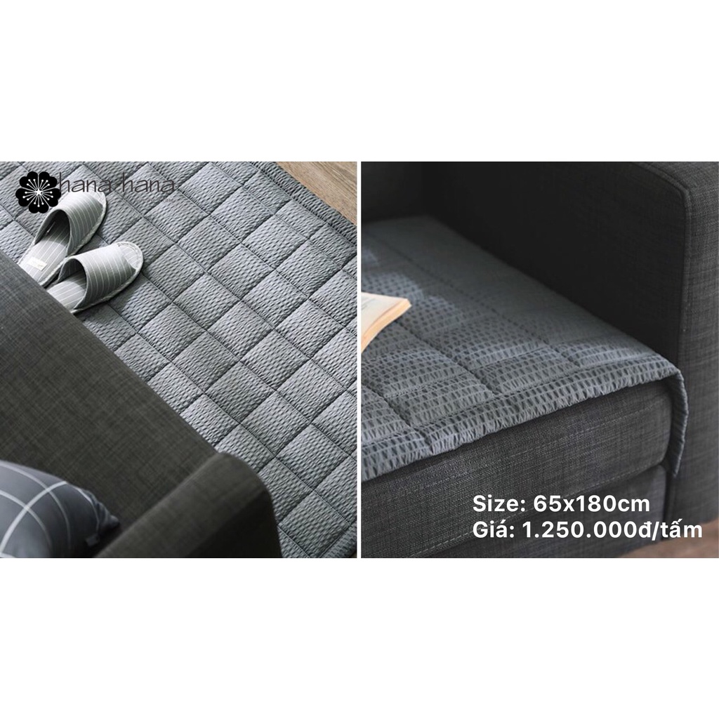 Tấm trải Sofa đa năng Hàn Quốc Blended Embo Rippe Sofapad - 65x180cm - Gray