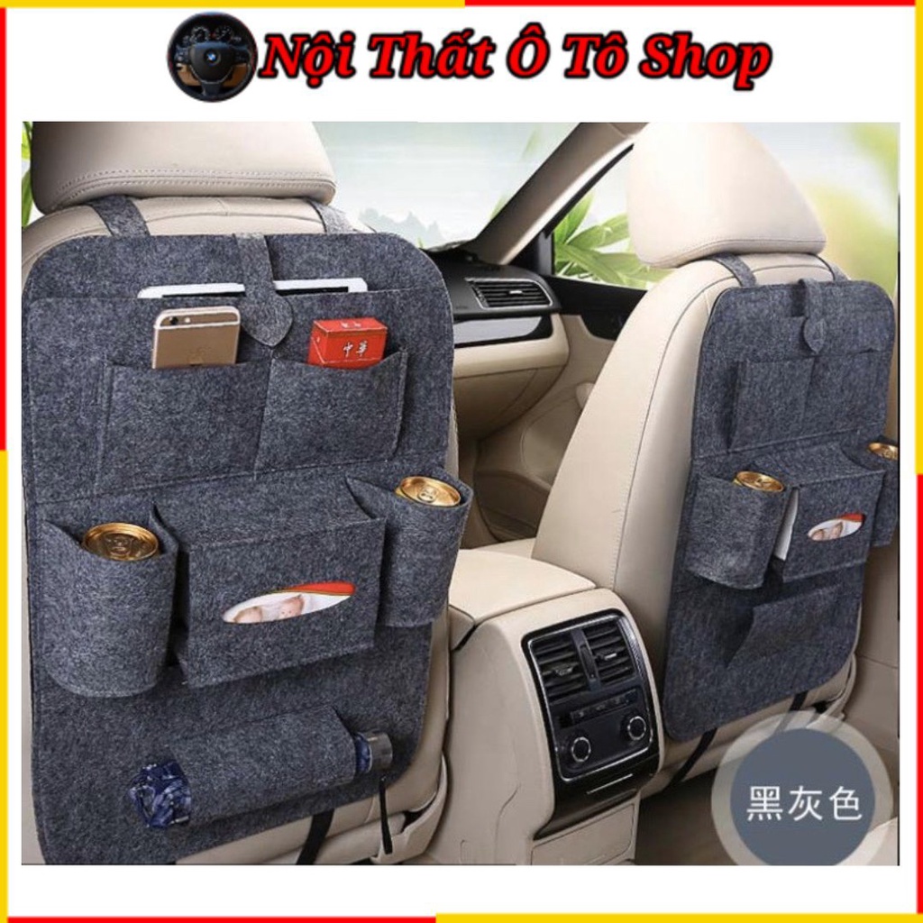 Túi Treo Đồ - Chứa Đựng Đồ Sau Lưng Ghế Chất Liệu Nỉ Tiện Lợi Chắn Trên Ô Tô Tiện Dụng | Nội Thất Ô Tô Shop