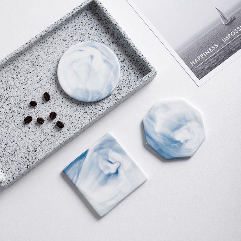 Miếng Lót Ly Chống Bỏng Chống Trượt Họa Tiết Vân Đá 1 Cái