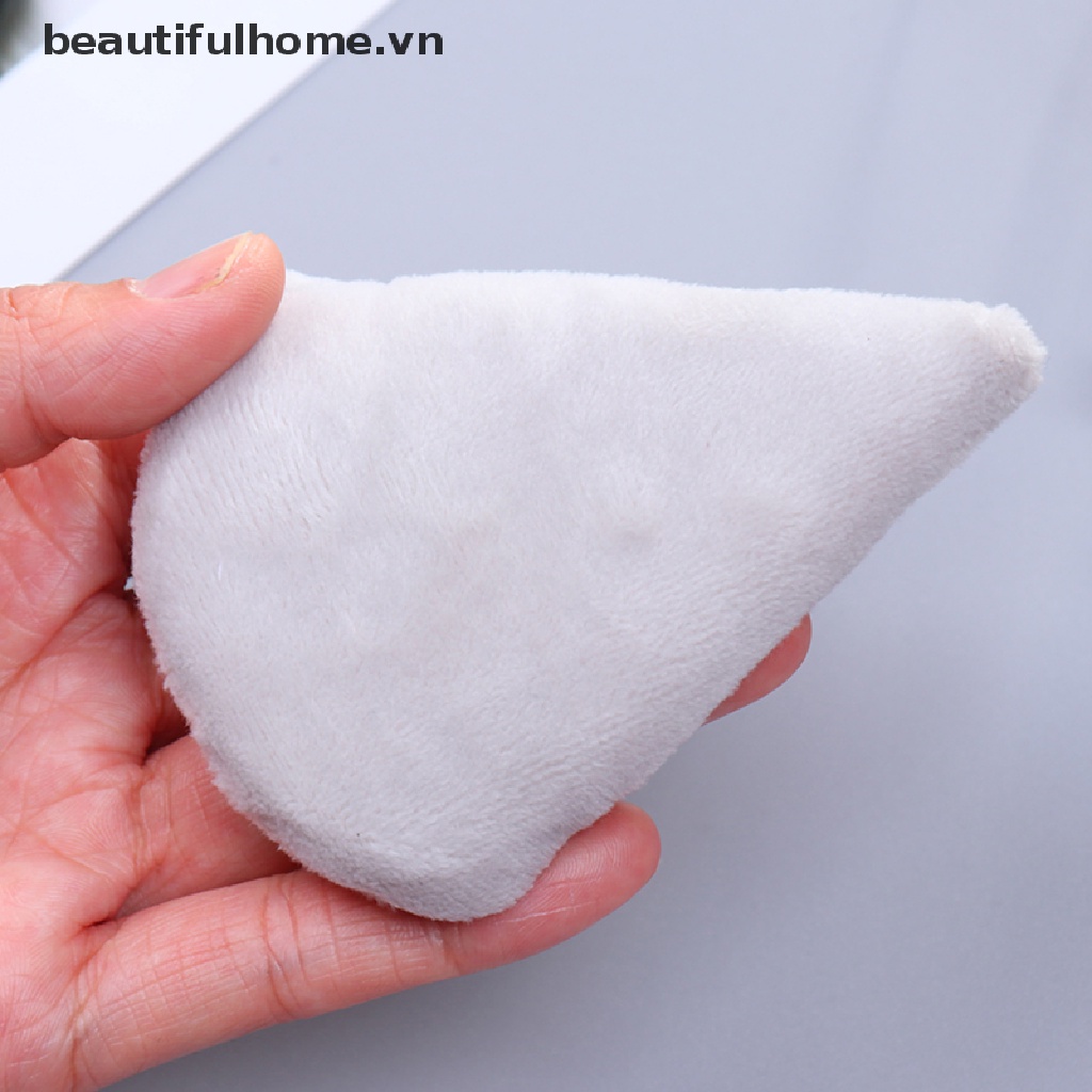 (Hàng Mới Về) Bông Trang Điểm Tam Giác Bằng Vải Nhung satin cotton