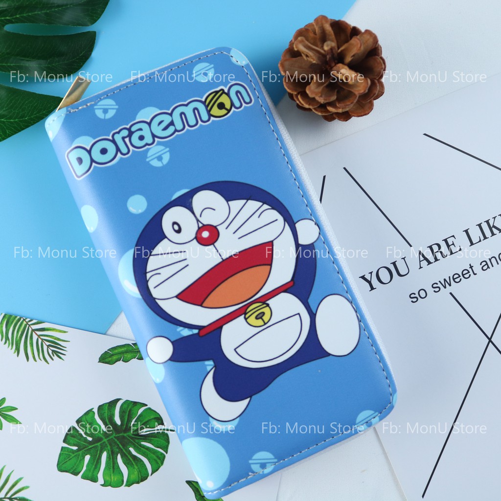 [Mã FAMAYWA2 giảm 10K đơn 50K] Bóp ví ngắn, dài hình DORAEMON DOREMON dễ thương cute