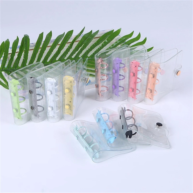 Bìa Sổ Tay 3 Lỗ Trong Suốt Dạng Dẻo Dễ Thương Tiện Dụng Cho Học Sinh