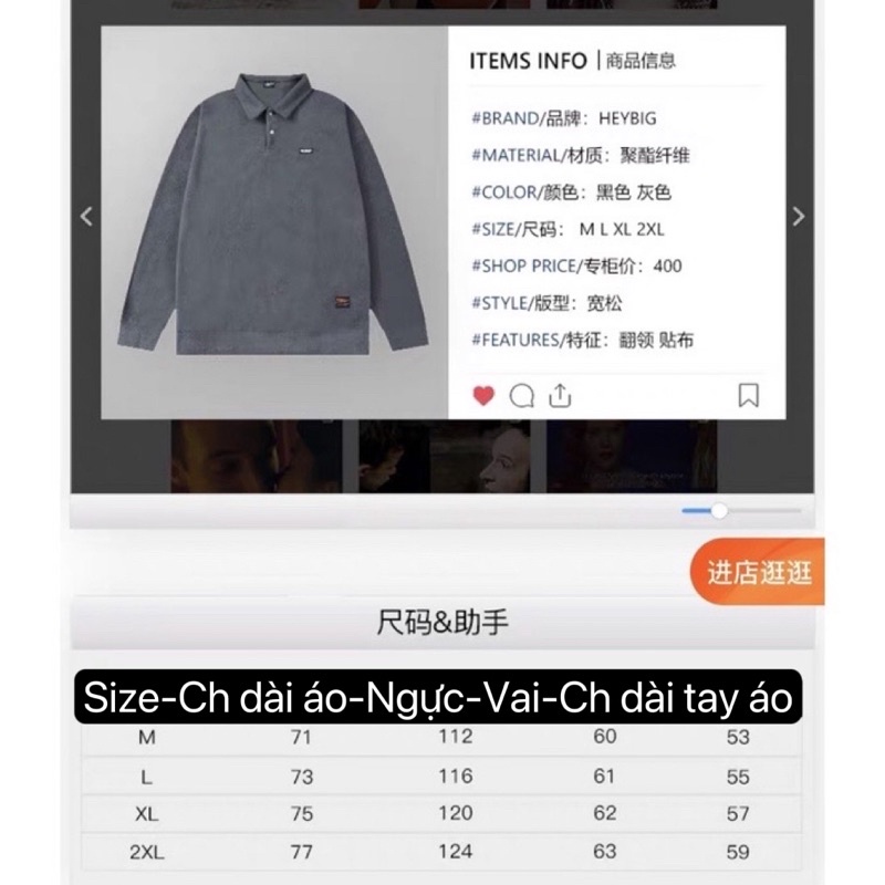 Áo nỉ tay dài cổ polo  Nelly Heybig form rộng dành cho nam và nữ 39 supeeon