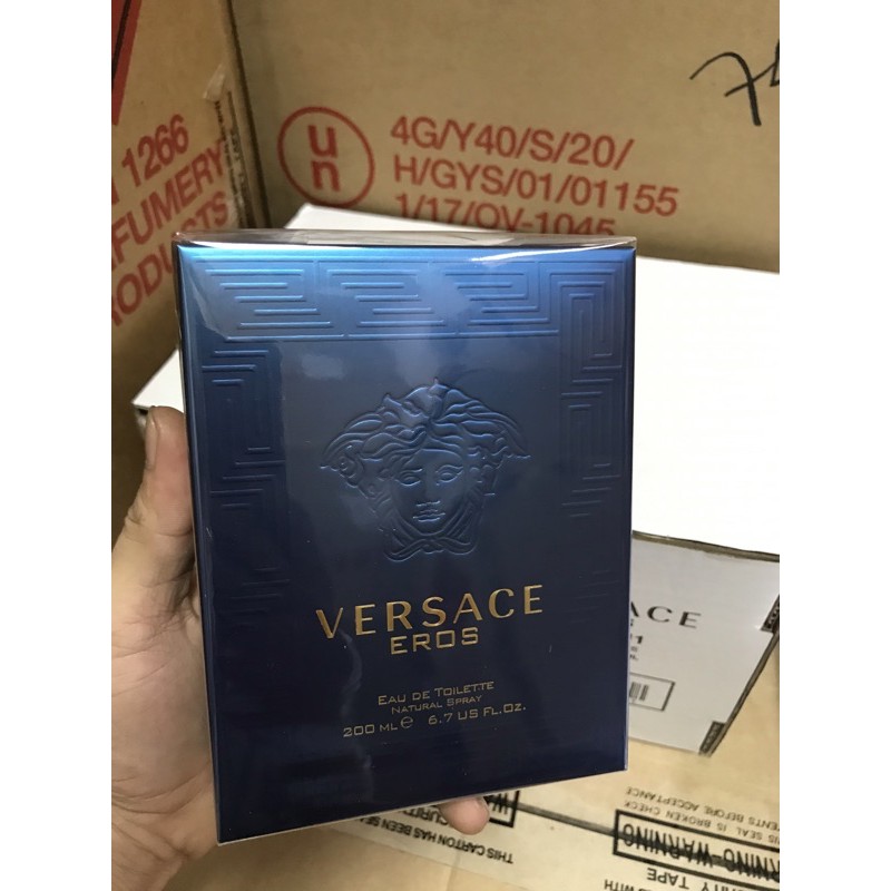 Nước Hoa Nam Versace Eros EDT 200ml Fullbox (hình tự chụp)