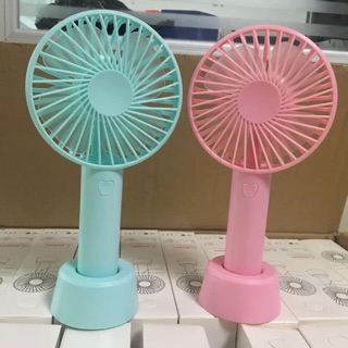 Quạt tích điện mini sạc pin USB cầm tay hoặc gấn đế để bàn ạ
