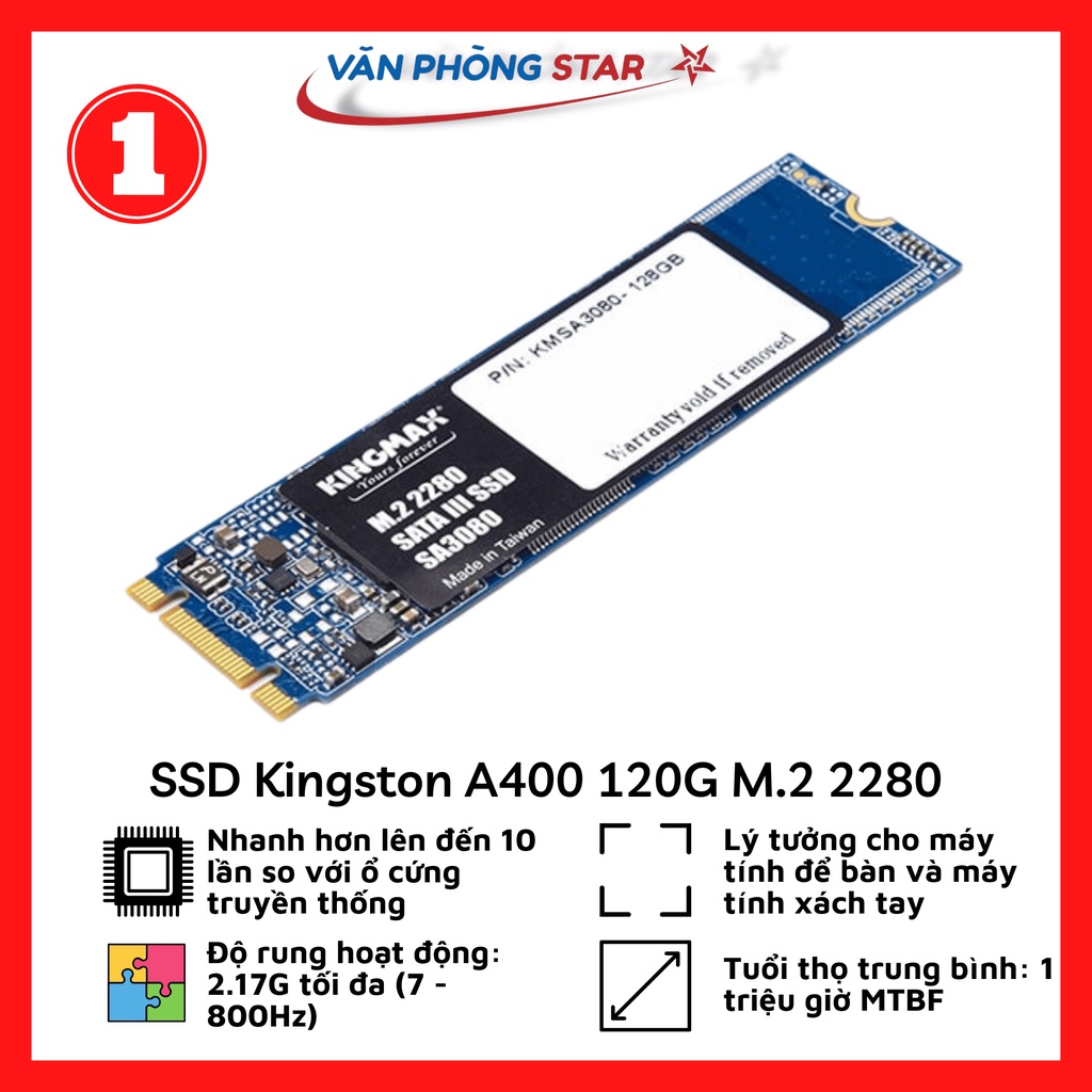 SSD Kingston A400 120G M.2 2280 chính hãng