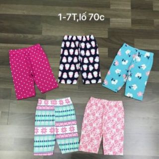 Sét quần legging lửng cho be gái