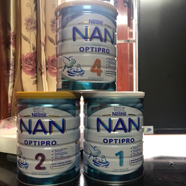 Sữa NAN Nga 800g đủ số 1,2,3,4