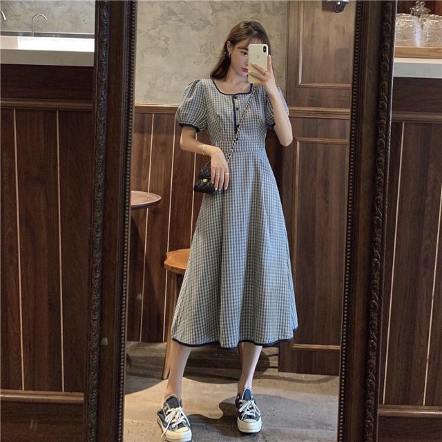 VÁY CARO HỞ LƯNG