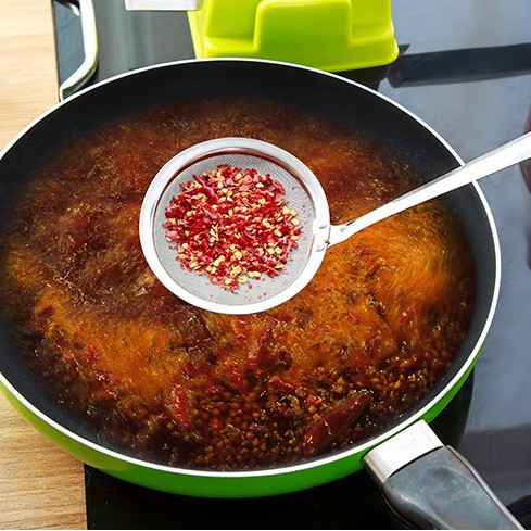 Muôi vợt inox hớt váng bọt dầu mỡ